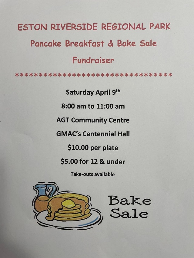 Pancake breakfast and bake sale coming to Eston